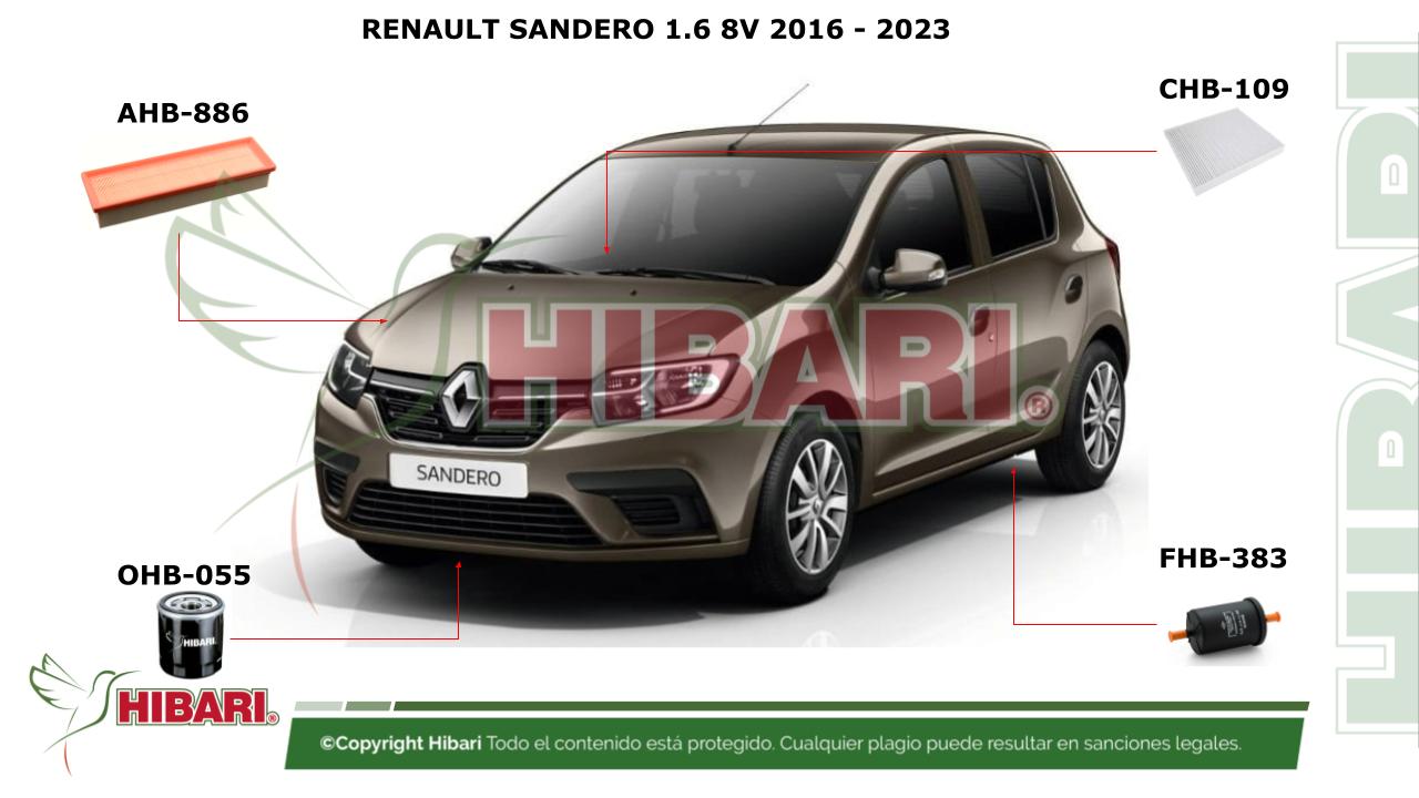 En este momento estás viendo RENAULT SANDERO 1.6 8V 2016 – 2023